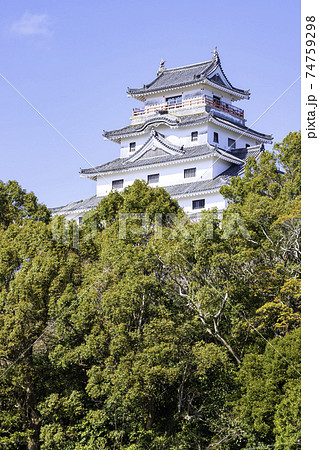 佐賀県唐津市の美しい唐津城 佐賀県唐津市の美しい唐津城 74759298
