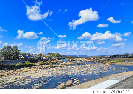 轟の瀬と青空 74765174