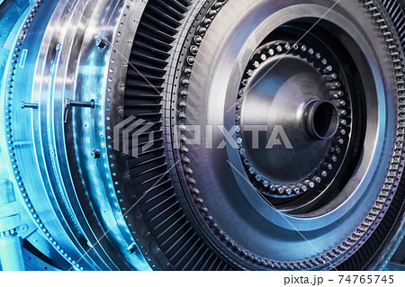 A structural element of a turbine with blades for aviation and power generation. 74765745