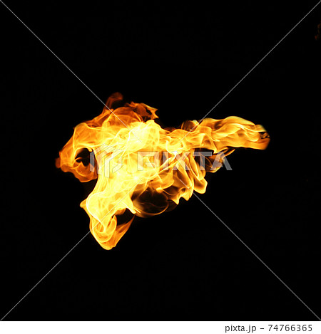Fire flames collection isolated on black background Fire flames collection isolated on black background 74766365