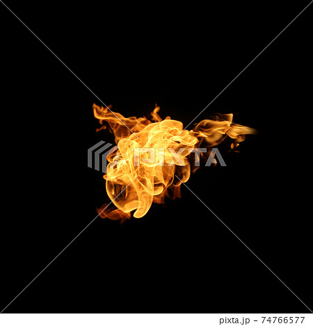Fire flames collection isolated on black background Fire flames collection isolated on black background 74766577