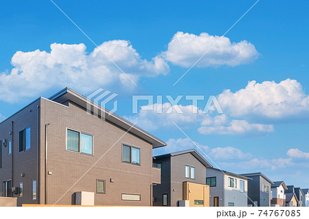 不動産イメージ　新興住宅地イメージ　建売住宅イメージ 74767085