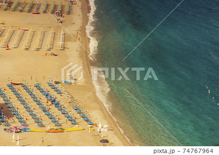 Beach in Ruffo di Scilla in Calabria region, Italy Beach in Ruffo di Scilla in Calabria region, Italy 74767964