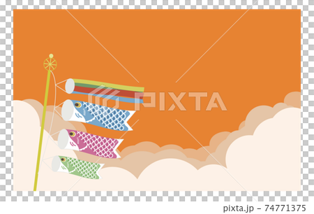 Swim carp streamer evening sky and clouds without lines Swim carp streamer evening sky and clouds without lines 74771375