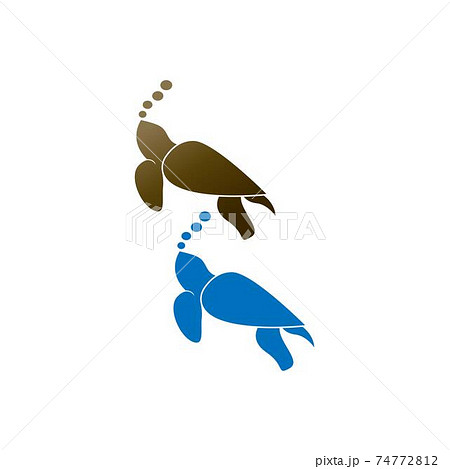 Turtle Logo Icon Vector Template Illustration のイラスト素材 Turtle Logo Icon Vector Template Illustration のイラスト素材