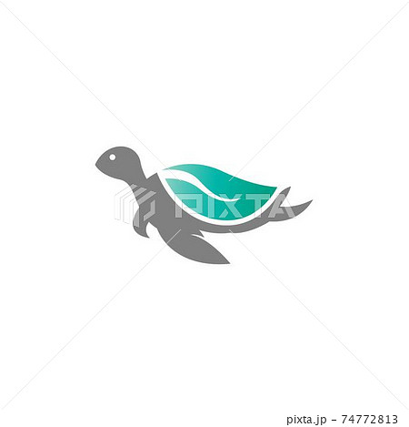 Turtle Logo Icon Vector Template Illustration のイラスト素材