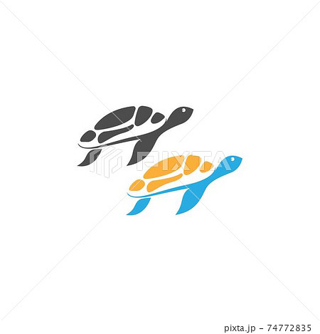 Turtle Logo Icon Vector Template Illustration のイラスト素材