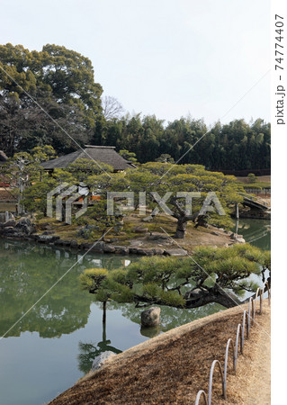 冬の岡山後楽園 冬の岡山後楽園 74774407