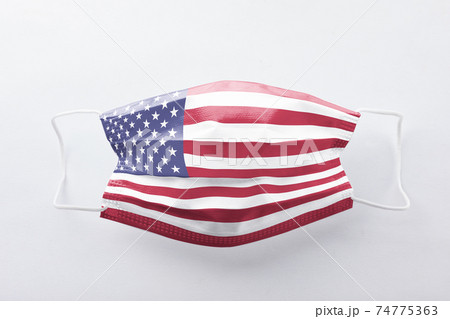 アメリカ国旗のマスク アメリカ国旗のマスク 74775363