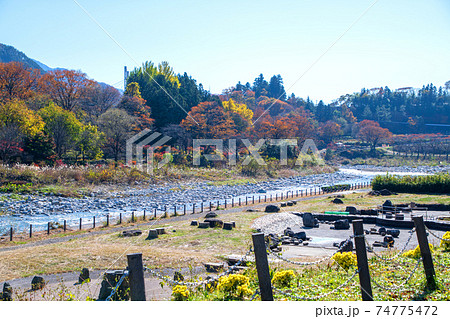 清流公園付近の景色 利根川 清流公園付近の景色 利根川 74775472