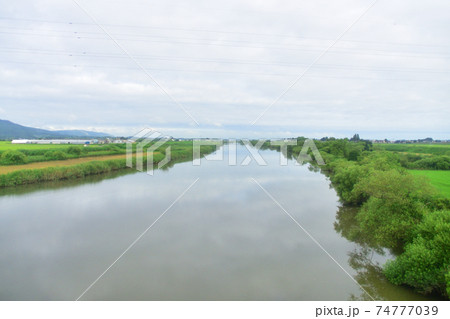 前谷地駅から柳津駅までの気仙沼線車窓からの風景 74777039