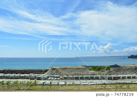 柳津駅から気仙沼駅までの気仙沼線BRT車窓からの風景 74778239