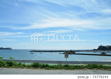 柳津駅から気仙沼駅までの気仙沼線BRT車窓からの風景 74778244