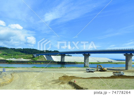 柳津駅から気仙沼駅までの気仙沼線BRT車窓からの風景 74778264