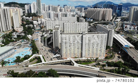 choi hung estate exterior. one of the old public housing since the colonial period 74780102