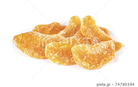 dried oranges isolated on white background 74780394