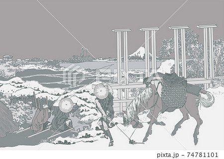 葛飾北斎イメージ武州千住銀 葛飾北斎イメージ武州千住銀 74781101
