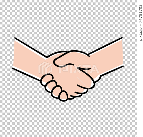 握手手簡單矢量插圖素材 74781702