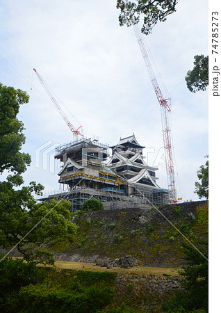 復旧が進む熊本城(熊本県熊本市中央区) 復旧が進む熊本城(熊本県熊本市中央区) 74785273