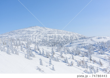 日本三大樹氷　森吉山 74786443