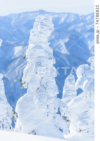 日本三大樹氷　森吉山 74786835