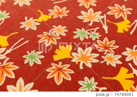 紅葉　イチョウ　和紙 74789001