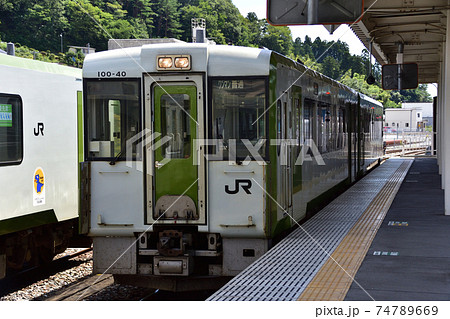 気仙沼駅周辺と気仙沼駅から長部駅までの大船渡線BRT車窓からの風景 74789669