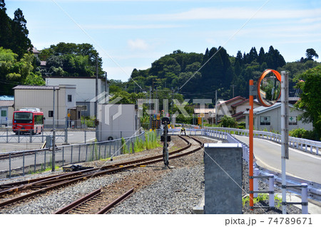 気仙沼駅周辺と気仙沼駅から長部駅までの大船渡線BRT車窓からの風景 74789671