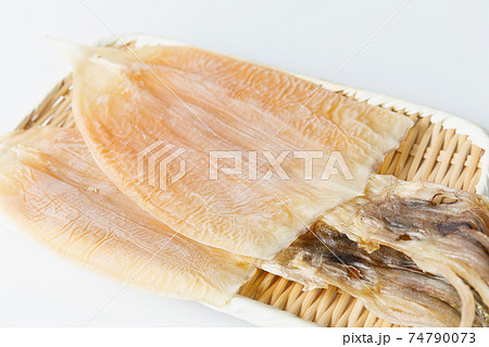 食材：エンペラをとったスルメ、するめ・ 酒の肴・縁起物・ 74790073