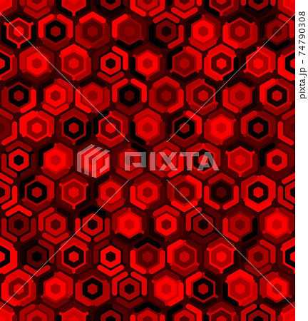 Contemporary honeycomb geometric pattern. Repeated hexagon ornament Contemporary honeycomb geometric pattern. Repeated hexagon ornament 74790308