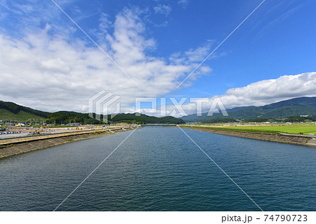2020年夏の陸前高田市の風景 74790723
