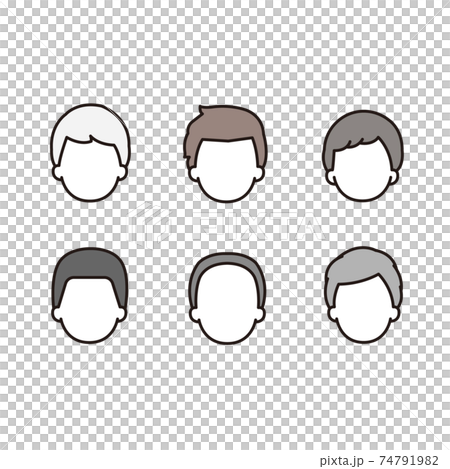 Male icon set illustration - Stock Illustration [74791982] - PIXTA