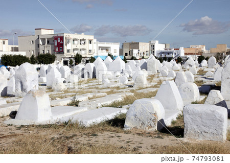 Muslim cemetery, Kairouan, Tunisia 74793081