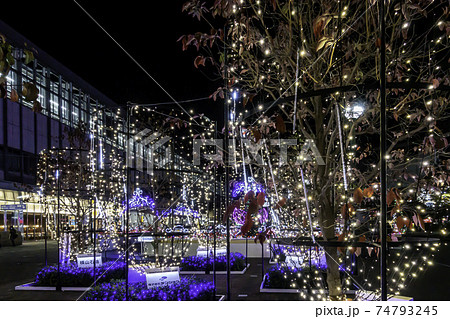 Momotaroh Fantasy 岡山駅東口イルミネーション 岡山県岡山市の写真素材