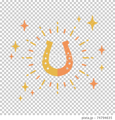 馬蹄形圖標吉祥物祝你好運 74794635