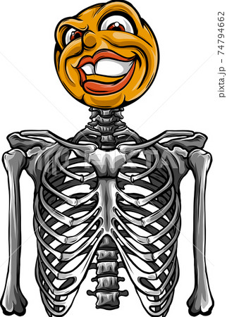 scary skeleton cartoon