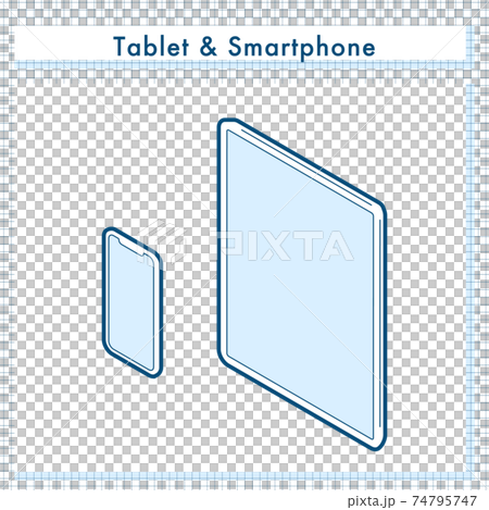 Simple vector illustration set for tablets and smartphones Simple vector illustration set for tablets and smartphones 74795747