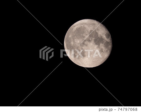 Half Moon Background being Earth's only permanent natural satellite 74797068