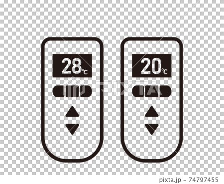 エアコンのリモコン ベクターイラストのイラスト素材