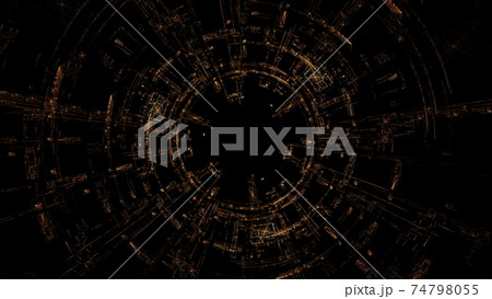 幻想的なトンネルのイメージの背景 幻想的なトンネルのイメージの背景 74798055