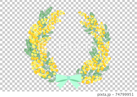 含羞草花相框 74799951