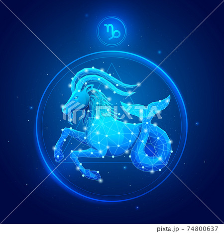 Capricorn zodiac sign icons. Capricorn zodiac sign icons. 74800637