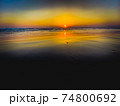 湘南海岸夕焼け 74800692