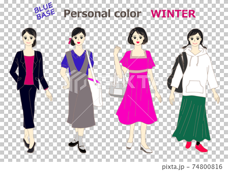 Personal color winter type female model Personal color winter type female model 74800816