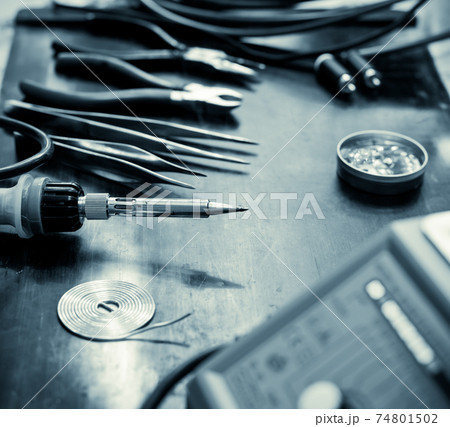 Soldering background 74801502