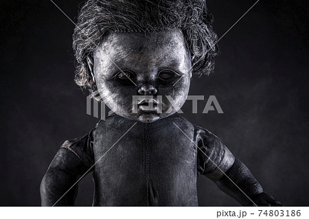 Creepy doll in the dark Creepy doll in the dark 74803186