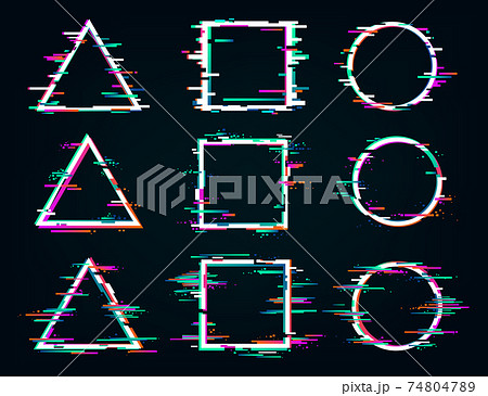 Glitch frame vector 74804789