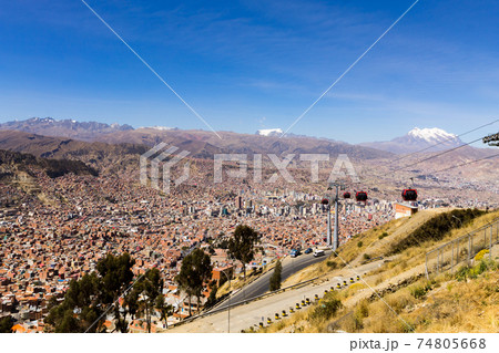 La Paz view from El Alto,Bolivia 74805668
