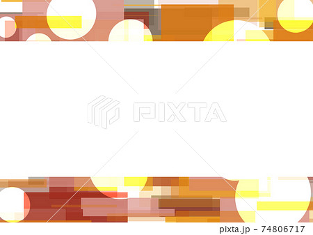Frame with a simple warm color pattern - Stock Illustration [74806717] -  PIXTA