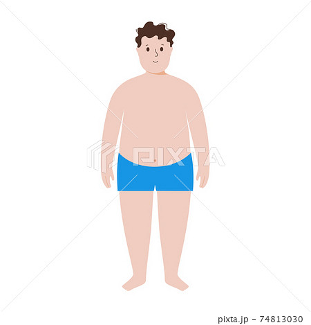 Obese boy concept 74813030